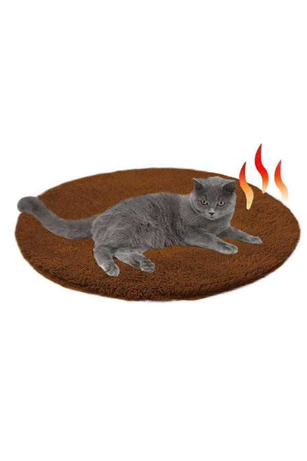 Ares Plush Cat Bed Coffee Pet Bed Cat Nest Mat Cat House Cushion - 12