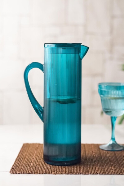 Arkilik Baroque 1.5 Lt Aquamarine Pitcher (Fits Fridge Shelf) - 1