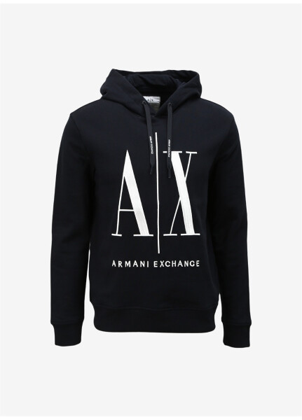 Armani Exchange Kapüşon Yaka Lacivert Erkek Sweatshırt 8NZMPC 1510 NAVY - 3