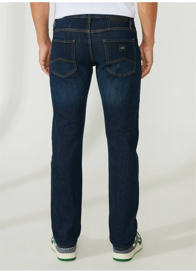 Armani Exchange Normal Bel Normal Koyu Mavi Erkek Denim Pantolon 8NZJ13 1500-INDIGO DENIM - 10