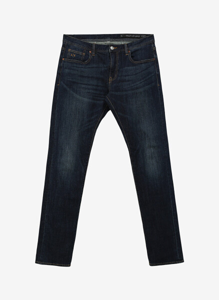 Armani Exchange Normal Bel Slim Fit Erkek Denim Pantolon 6RZJ13 1500 INDIGO DENIM - 3