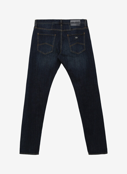 Armani Exchange Normal Bel Slim Fit Erkek Denim Pantolon 6RZJ13 1500 INDIGO DENIM - 4