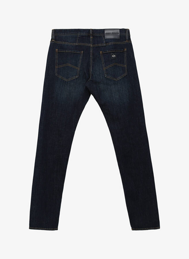 Armani Exchange Normal Bel Slim Fit Erkek Denim Pantolon 6RZJ13 1500 INDIGO DENIM - 4