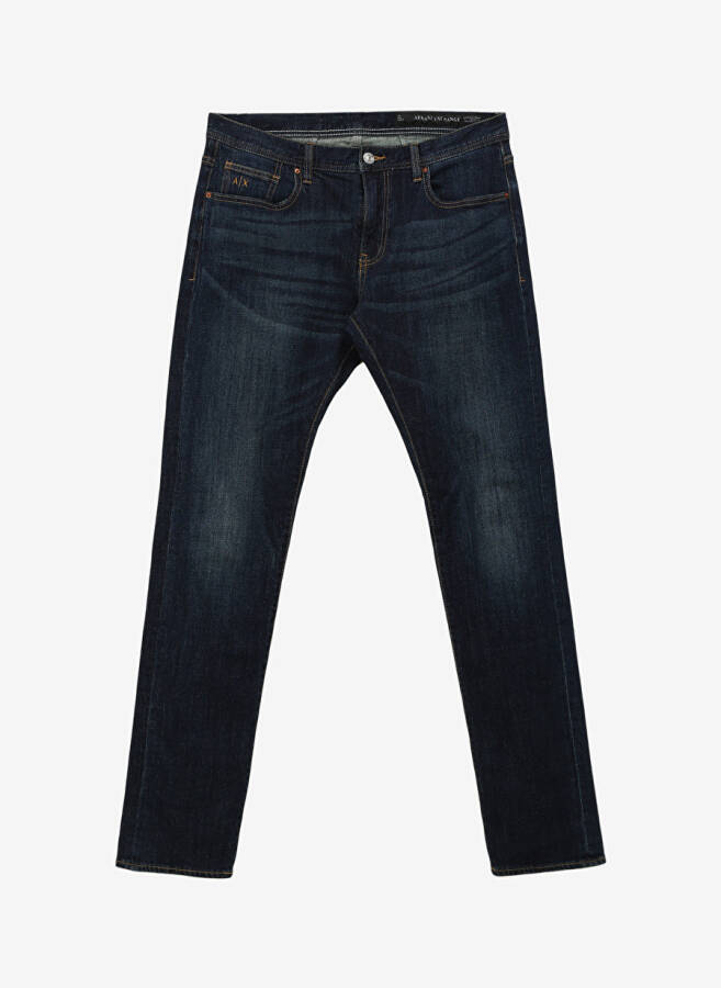 Armani Exchange Normal Bel Slim Fit Erkek Denim Pantolon 6RZJ13 1500 INDIGO DENIM - 1