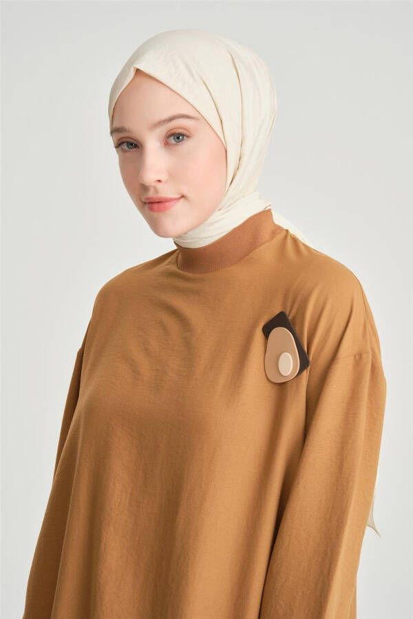 Armine Brooch Blouse, Ort3100 Chocolate - 5