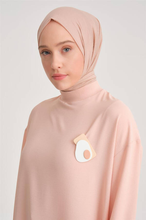 Armine Brooch Blouse, Ort3100 Salmon - 1