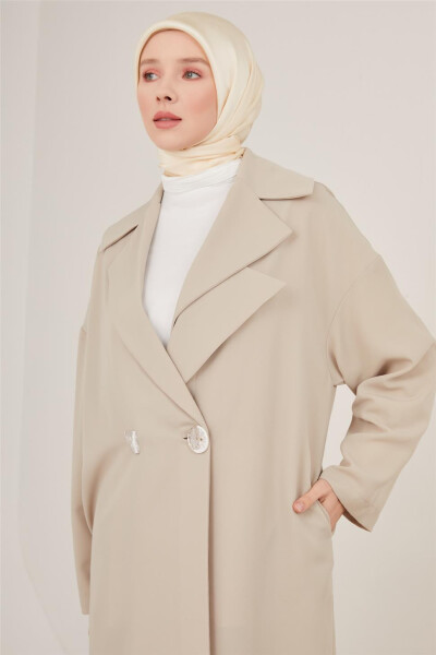 Armine Double Collar Coat 23Y7003 Beige - 2