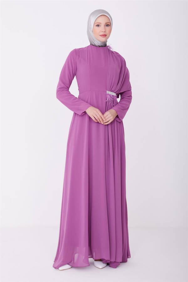 Armine Evening Dress 23YD3347 Rose Pink - 1