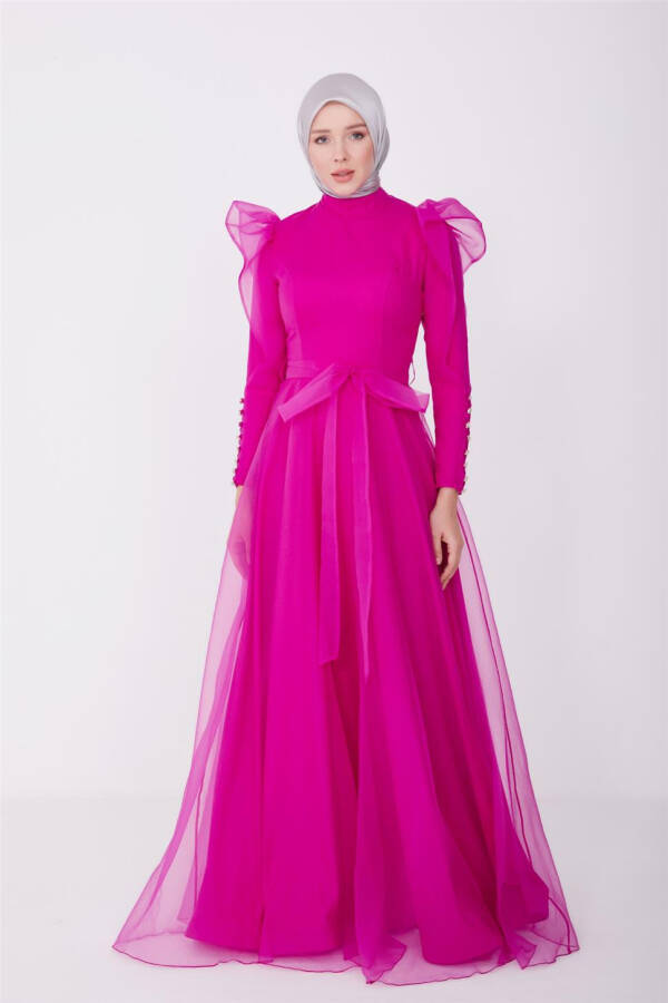 Armine Evening Dress 23YD8500 Fuchsia - 1