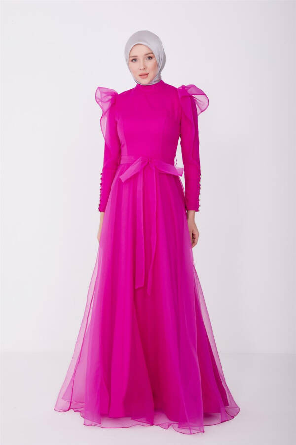 Armine Evening Dress 23YD8500 Fuchsia - 2