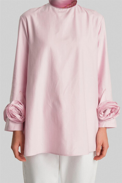 Armine Floral Blouse with Sleeves 24Y3553 Pink - 5