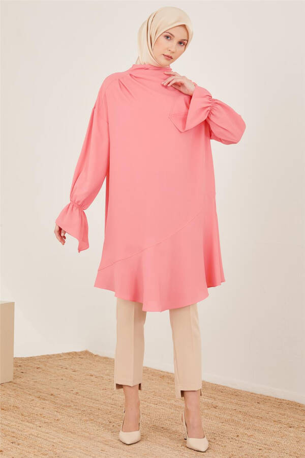 Armine Flounced Hemline Tunic 23Y4423 Sugar Pink - 1