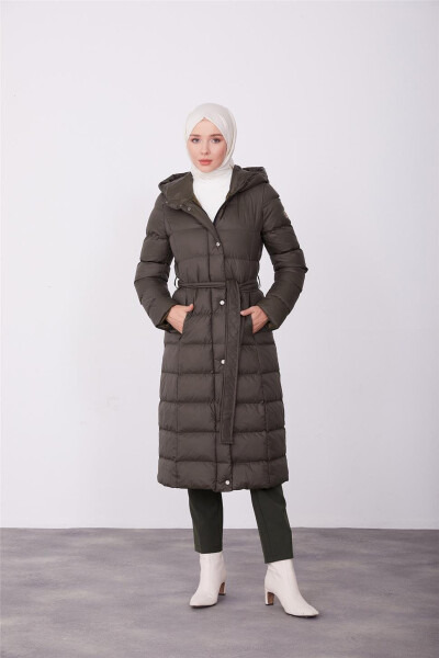 Armine Kapitone Mont 23Kd6401 Haki - 2