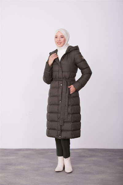 Armine Kapitone Mont 23Kd6401 Haki - 3