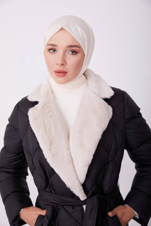 Armine Kapitone Mont 23Kd6405 Siyah - 1