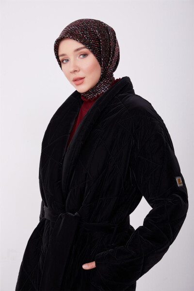 Armine Kapitone Mont 23Kd6406 Siyah - 3