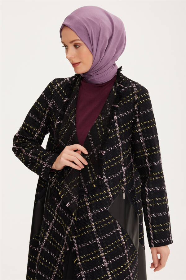 Armine Kat-kat to'qilgan Plaid ko'ylagi 22K5921 Ko'k - 3