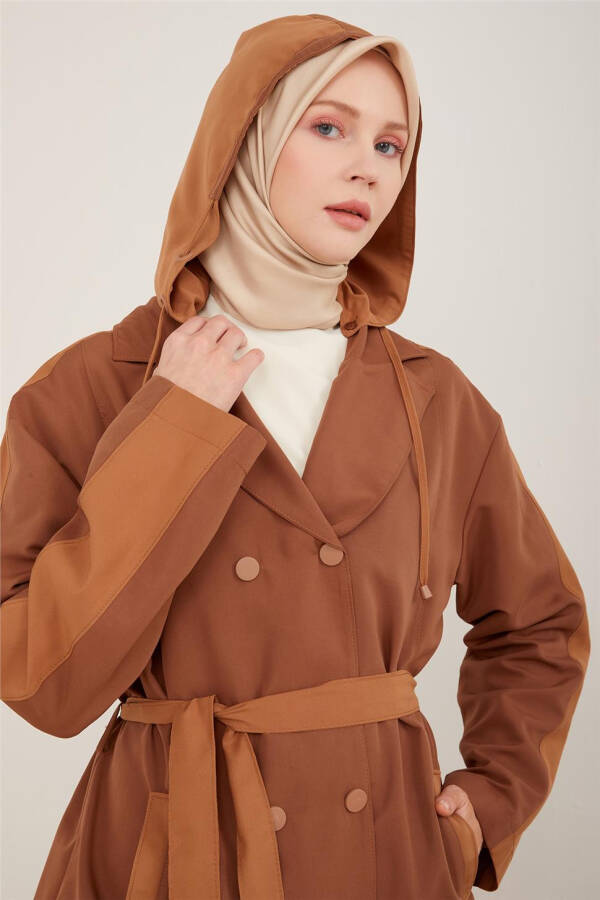 Armine Mobile Hooded Colorblack Jacket 23Y7013 Brown - 5