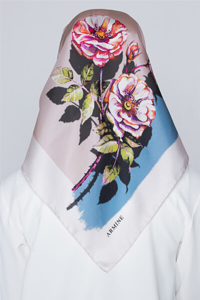 Armine Nostalgia Twill Silk Scarf 18Ya0642 34 - 4