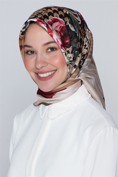 Armine Nostalgia Twill Silk Scarf 18Ya2816 10 - 1