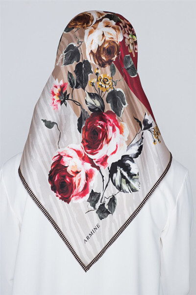 Armine Nostalgia Twill Silk Scarf 18Ya2816 10 - 4