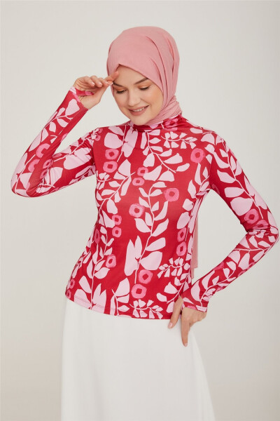 Armine Patterned Inner Body 22K3206 Red - 3