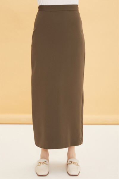 Armine Pencil Skirt 22Yd1034 Khaki - 2