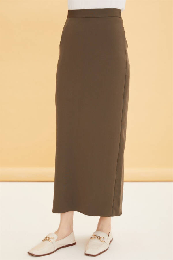 Armine Pencil Skirt 22Yd1034 Khaki - 3