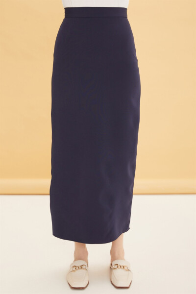 Armine Pencil Skirt 22Yd1034 Navy - 3