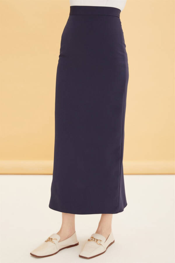 Armine Pencil Skirt 22Yd1034 Navy - 4