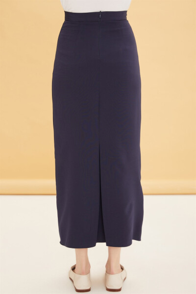 Armine Pencil Skirt 22Yd1034 Navy - 5