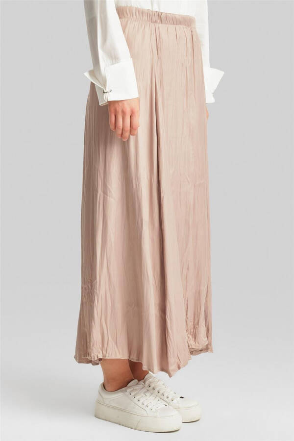 Armine Pleated Skirt with Wrinkled Look 24YD5601 Beige - 3