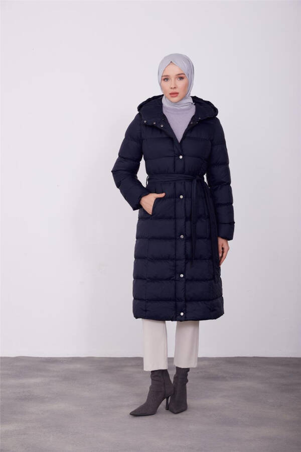 Armine Quilted Jacket 23Kd6401 Navy - 4