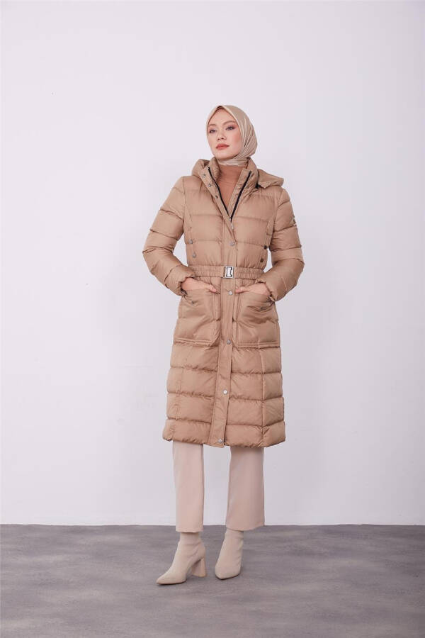 Armine Quilted Jacket 23Kd6402 Camel - 1