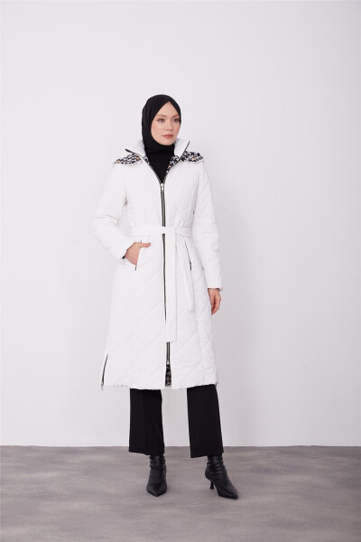 Armine Quilted Jacket 23Kd6403 White - 3