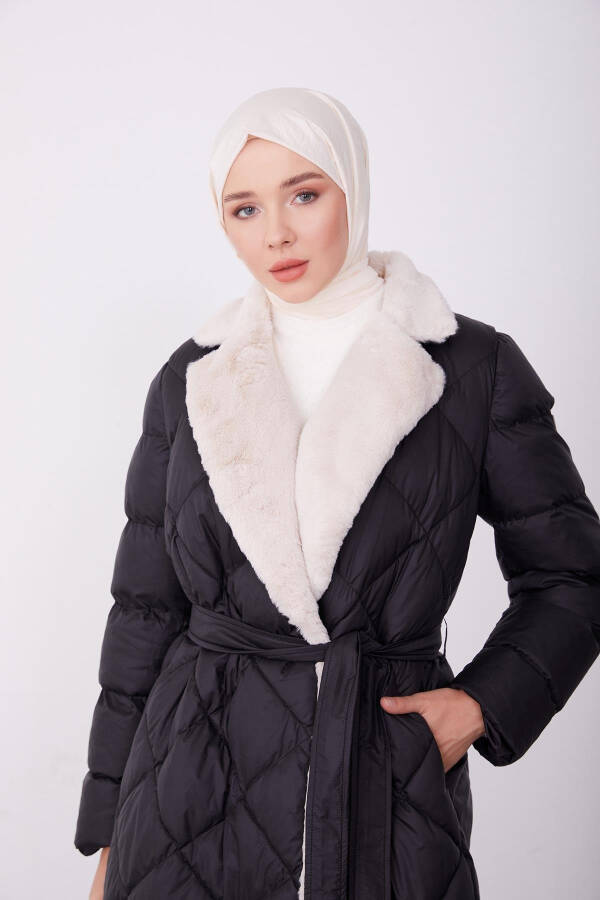 Armine Quilted Jacket 23Kd6405 Black - 3