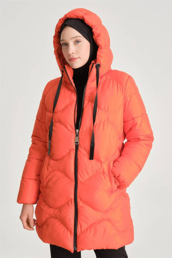 Armine Quilted Jacket 23Kd8303, Orange - 3