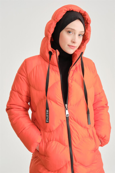 Armine Quilted Jacket 23Kd8303, Orange - 4