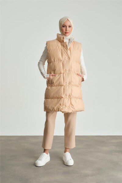 Armine Quilted Jacket 23Kd8307 Beige - 2