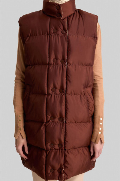 Armine Quilted Jacket 23Kd8307 Brown - 4