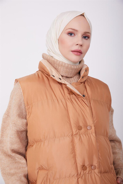 Armine Quilted Jacket 23Kd8307 Brown - 1