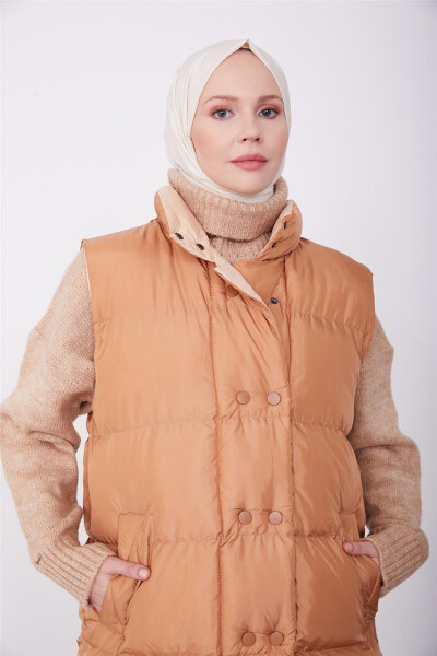 Armine Quilted Jacket 23Kd8307 Brown - 4