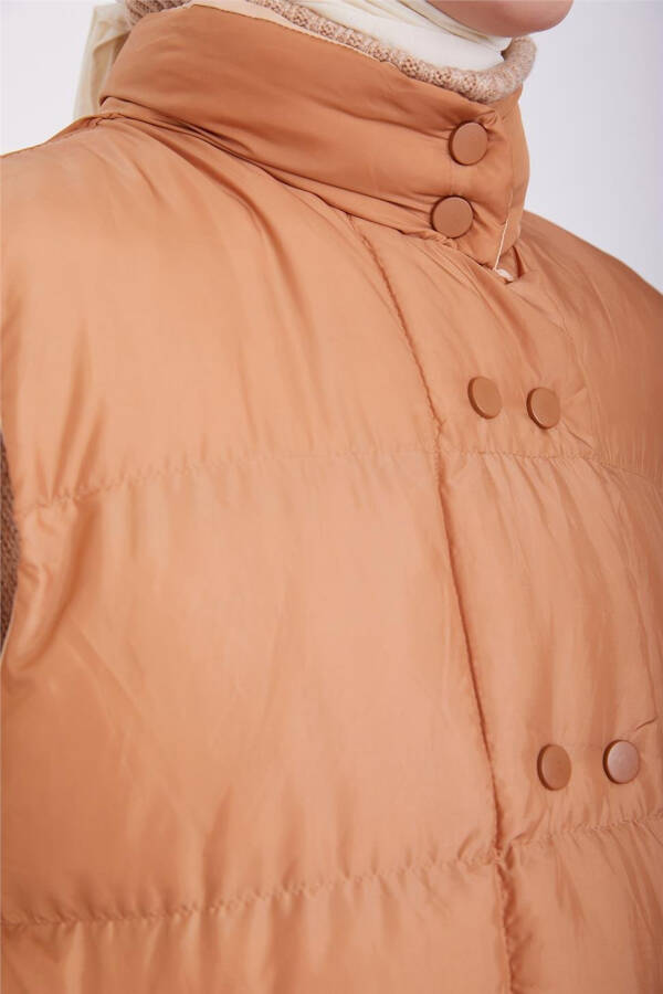 Armine Quilted Jacket 23Kd8307 Brown - 5