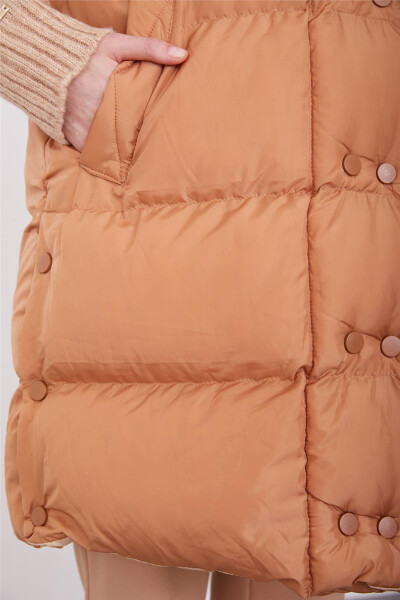 Armine Quilted Jacket 23Kd8307 Brown - 6