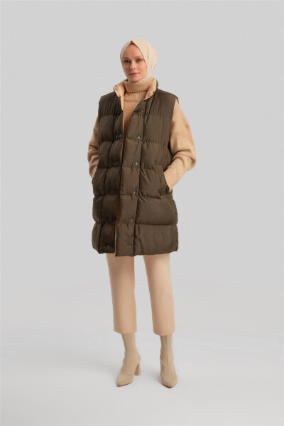 Armine Quilted Jacket 23Kd8307 Khaki - 1