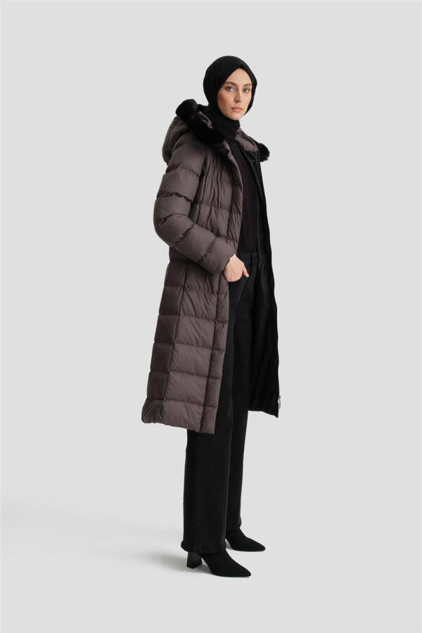 Armine Quilted Jacket 24Kd6412 Anthracite - 3