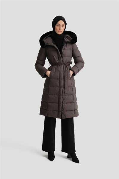 Armine Quilted Jacket 24Kd6412 Anthracite - 4