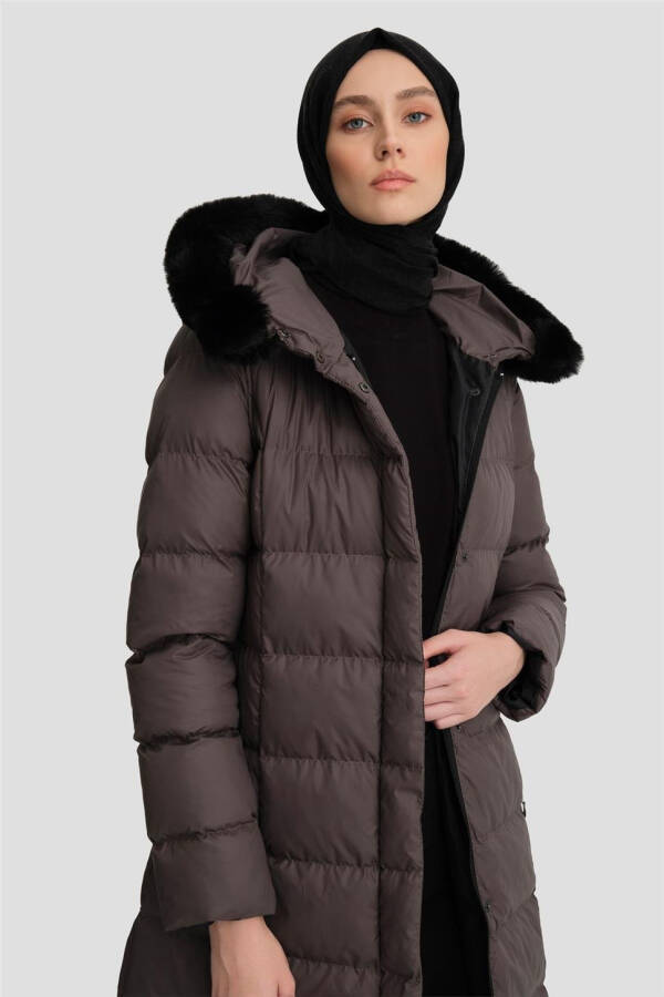 Armine Quilted Jacket 24Kd6412 Anthracite - 5