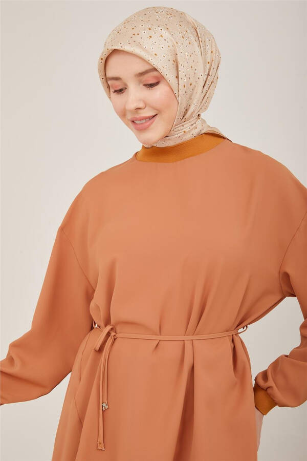 Armine Ribbed Blouse 23Y3349 Chocolate - 1