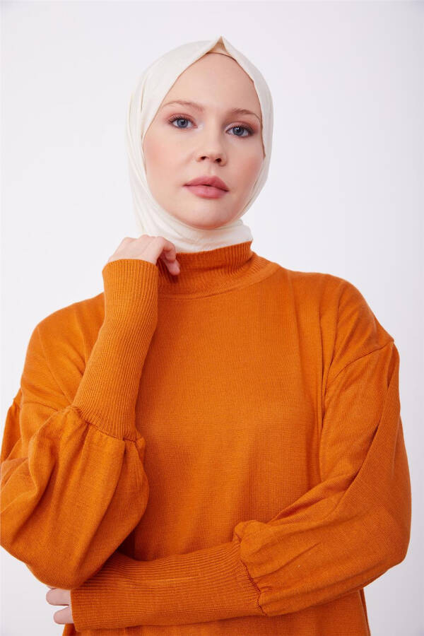 Armine Tunic Dress 23Kd4249 Burnt Orange - 4